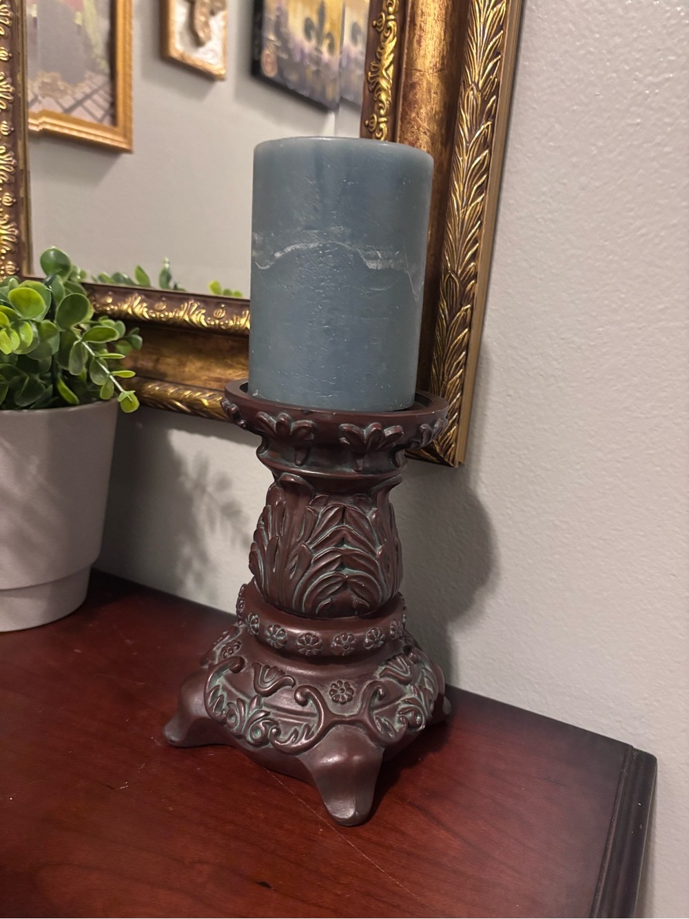 Decorative Candle Holder, for Taper or Pillar Candle, Free Pier 1 Candle